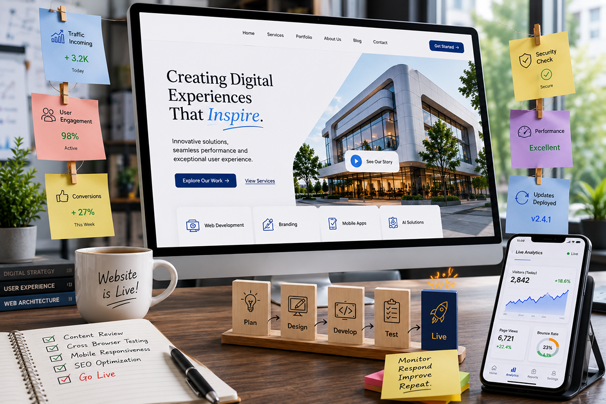 Website after it goes live